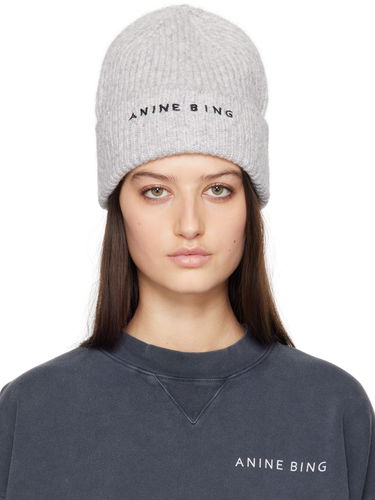 Шапка Anine Bing Anine Bing Elia Beanie Сірий | A-12-10621-CHR1, 0