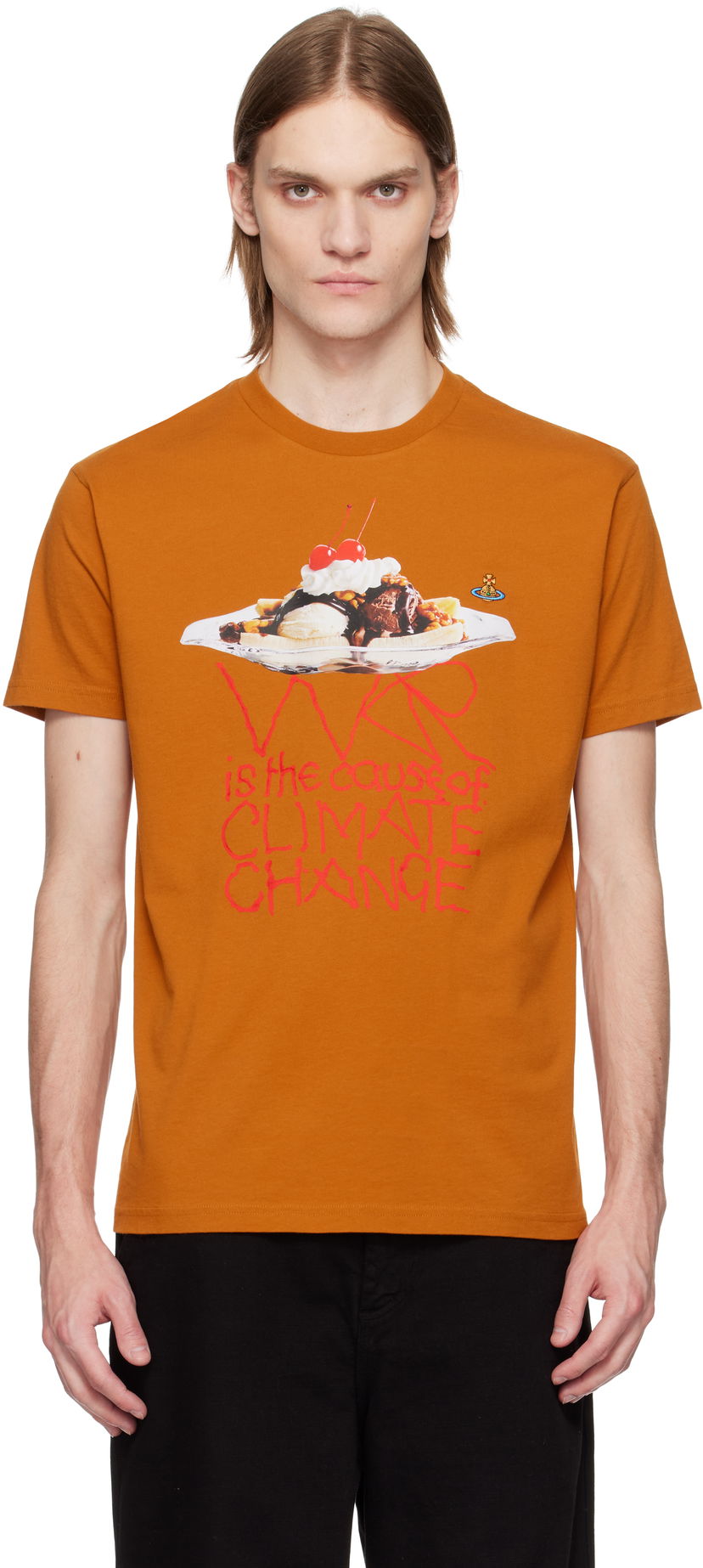 Футболка Vivienne Westwood Vivienne Westwood Banana Split Graphic T-Shirt Помаранчевий | 3G01003B-J009B-
