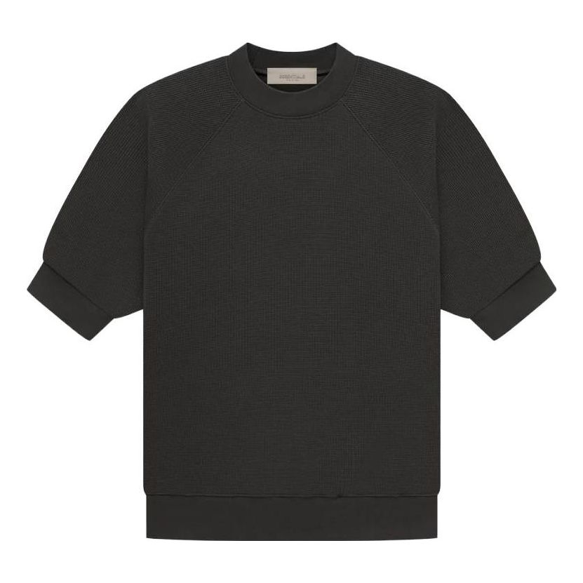 Cветр Fear of God Essentials Waffle Sweatshirt чорний | FOG-SS23-050, 0