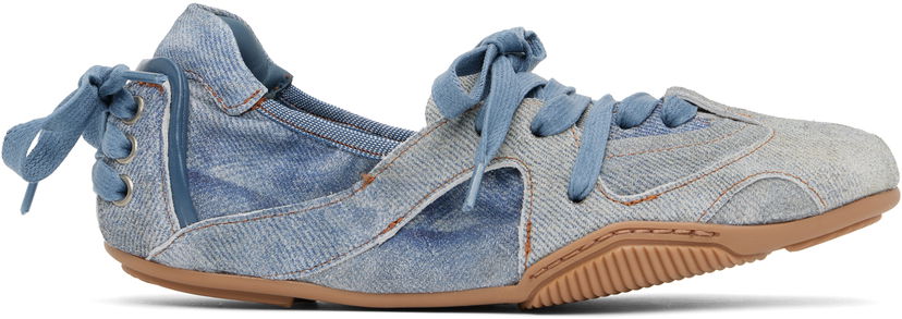 Одяг Acne Studios Acne Studios Lace-Up Flats Синій | AD0774-