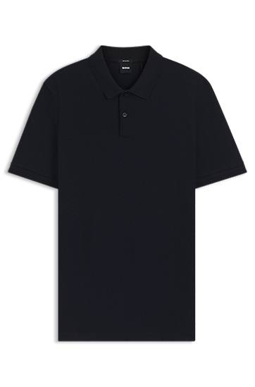 Сорочка поло BOSS Herringbone Polo Shirt чорний | 50549593