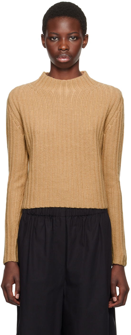 Cветр Max Mara Max Mara Aloa Mock Neck Sweater Коричневий | 2421366022600 MM12037