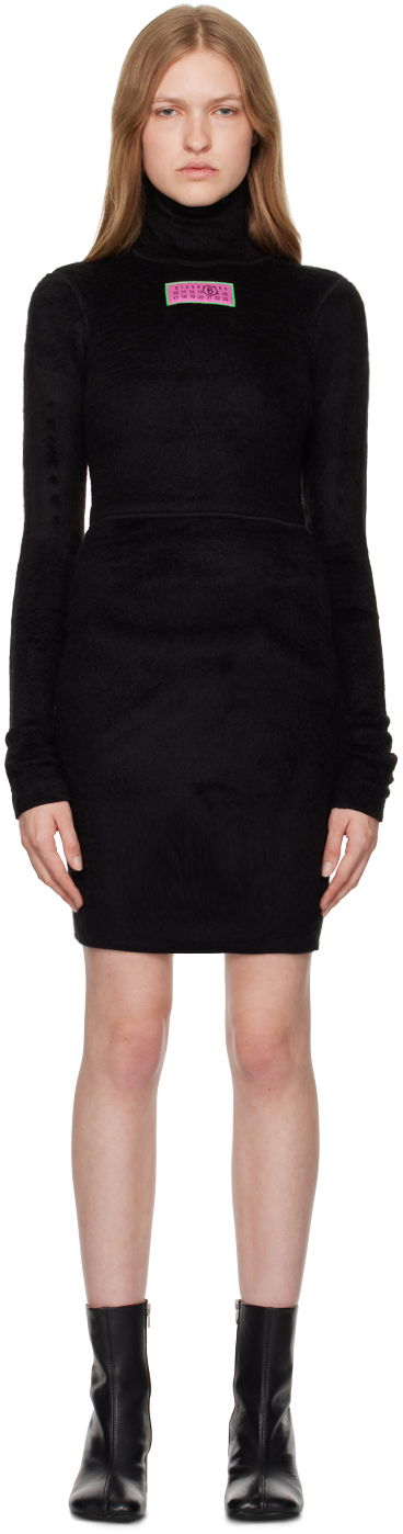 плаття Maison Margiela Furry Jersey Mini Dress чорний | S62DD0033 M20045