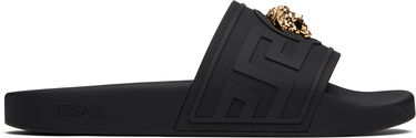 Кросівки та взуття Versace Versace 'La Medusa' Slides чорний | 1020535_1A15481, 0