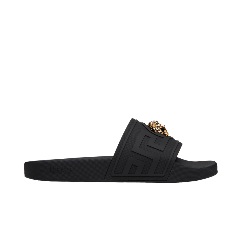 Кросівки та взуття Versace Versace 'La Medusa' Slides чорний | 1020535_1A15481