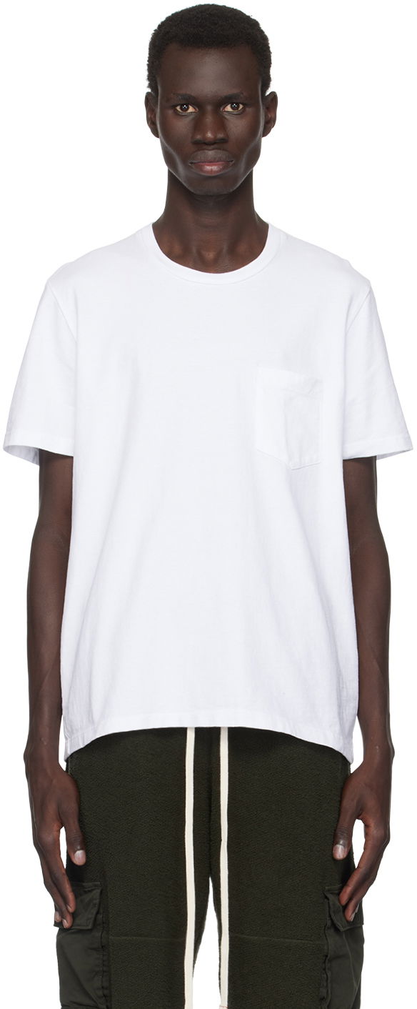 Футболка LES TIEN Les Tien Heavyweight Classic Pocket Tee білий | HV-2002