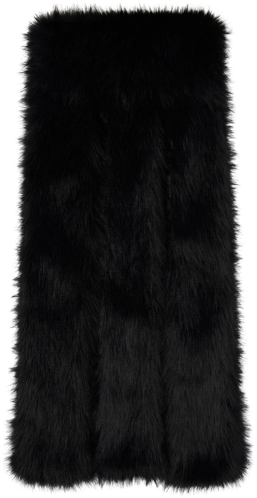 Шарф Simone Rocha Simone Rocha Triple Slit Faux Fur Scarf чорний | 1038 1090