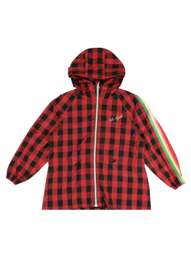 Вітровка Palm Angels Buffalo Plaid Multicolor Stripe Windbreaker Червоний | PWEB004S21FAB0022501