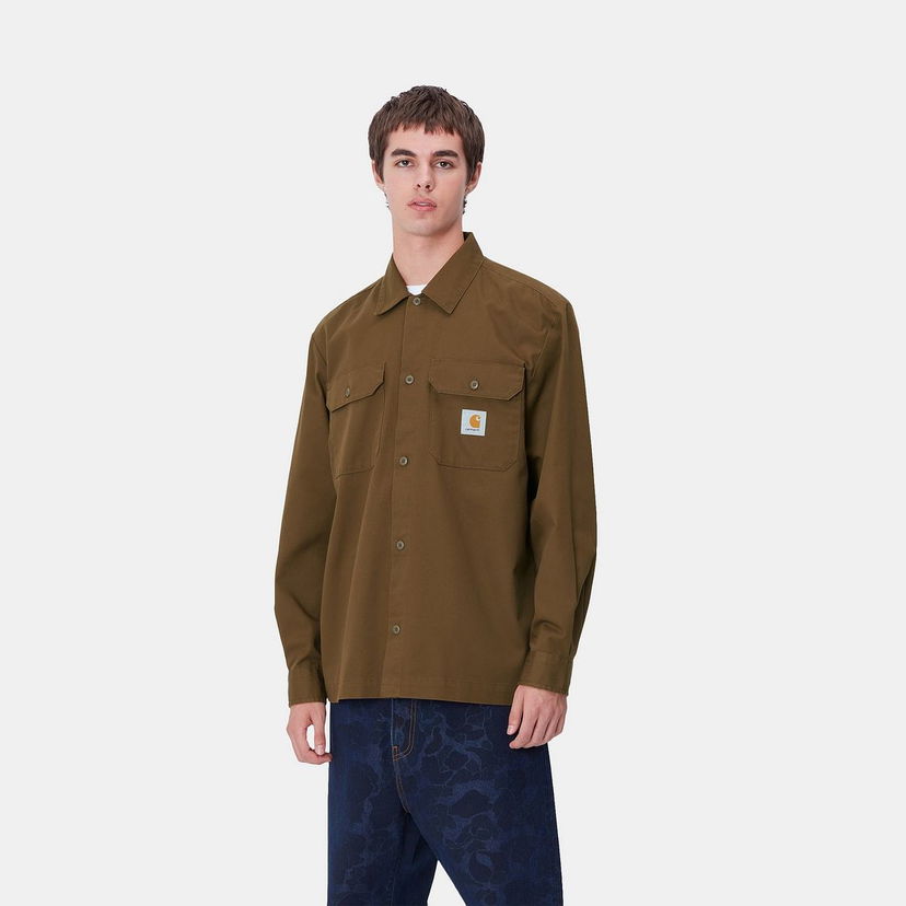 Сорочка Carhartt WIP Long Sleeve Craft Shirt Коричневий | I033814_9