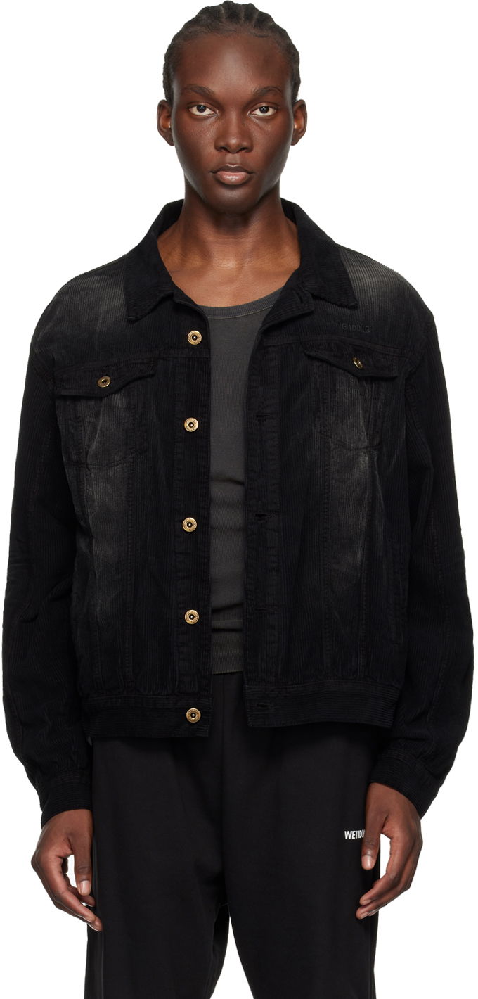 Куртка We11done We11done Faded Corduroy Jacket чорний | WD-JK2-24-082-U-BK