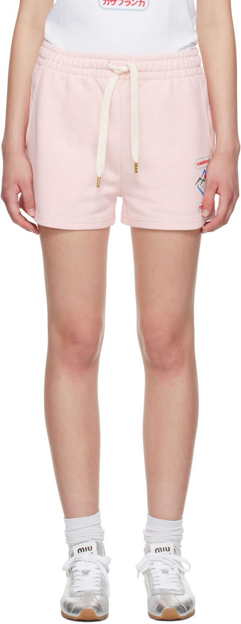 Шорти Casablanca Casablanca Montagne Sportif Shorts Рожевий | WPF25-JTR-186-04