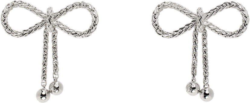 Сережки Blumarine Blumarine Bow Drop Earrings Металік | P522W310A