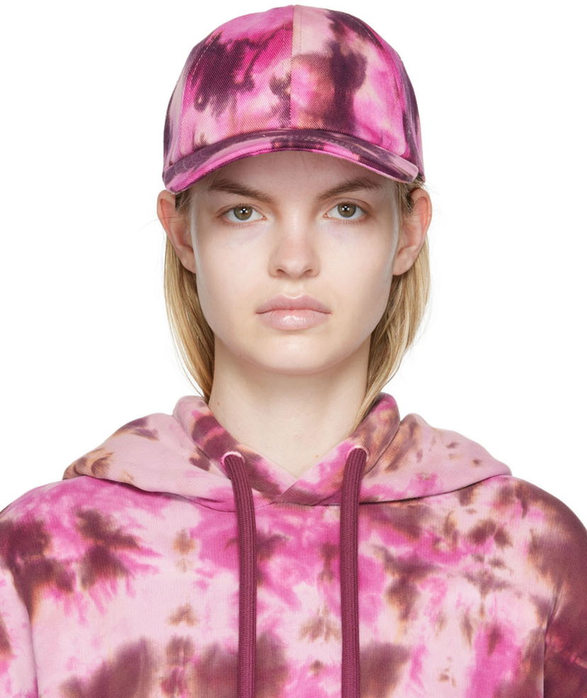 Кепка AMI Tie Dye Logo Baseball Cap Рожевий | UCP222.631