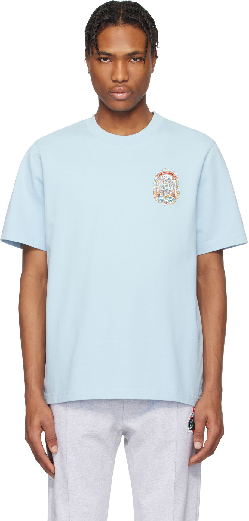 Футболка Casablanca Casablanca Casa Way Skate T-Shirt Синій | MS25-JTS-001-20-EX-SSENSE