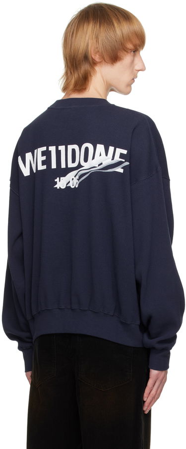 Cветр We11done Designer Basic Sweatshirt Синій | WD-TS3-22-798-U-NV, 2