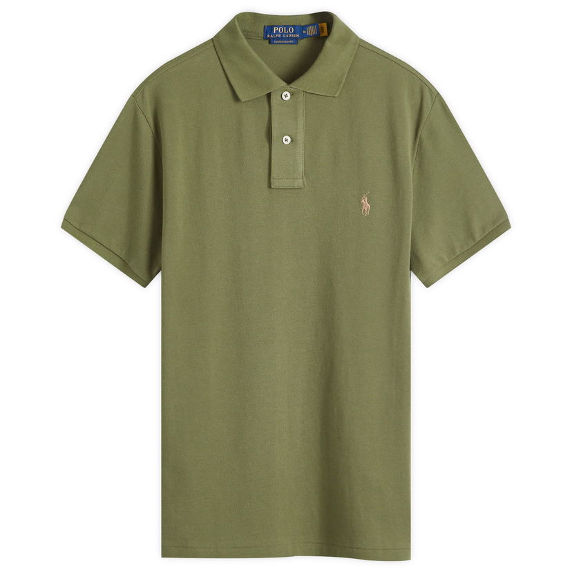 Сорочка поло Polo by Ralph Lauren Slim Fit Polo Shirt Зелений | 710680784403