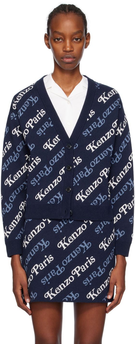 Cветр KENZO VERDY x Paris Cardigan темно-синій | FE52CA4603CB