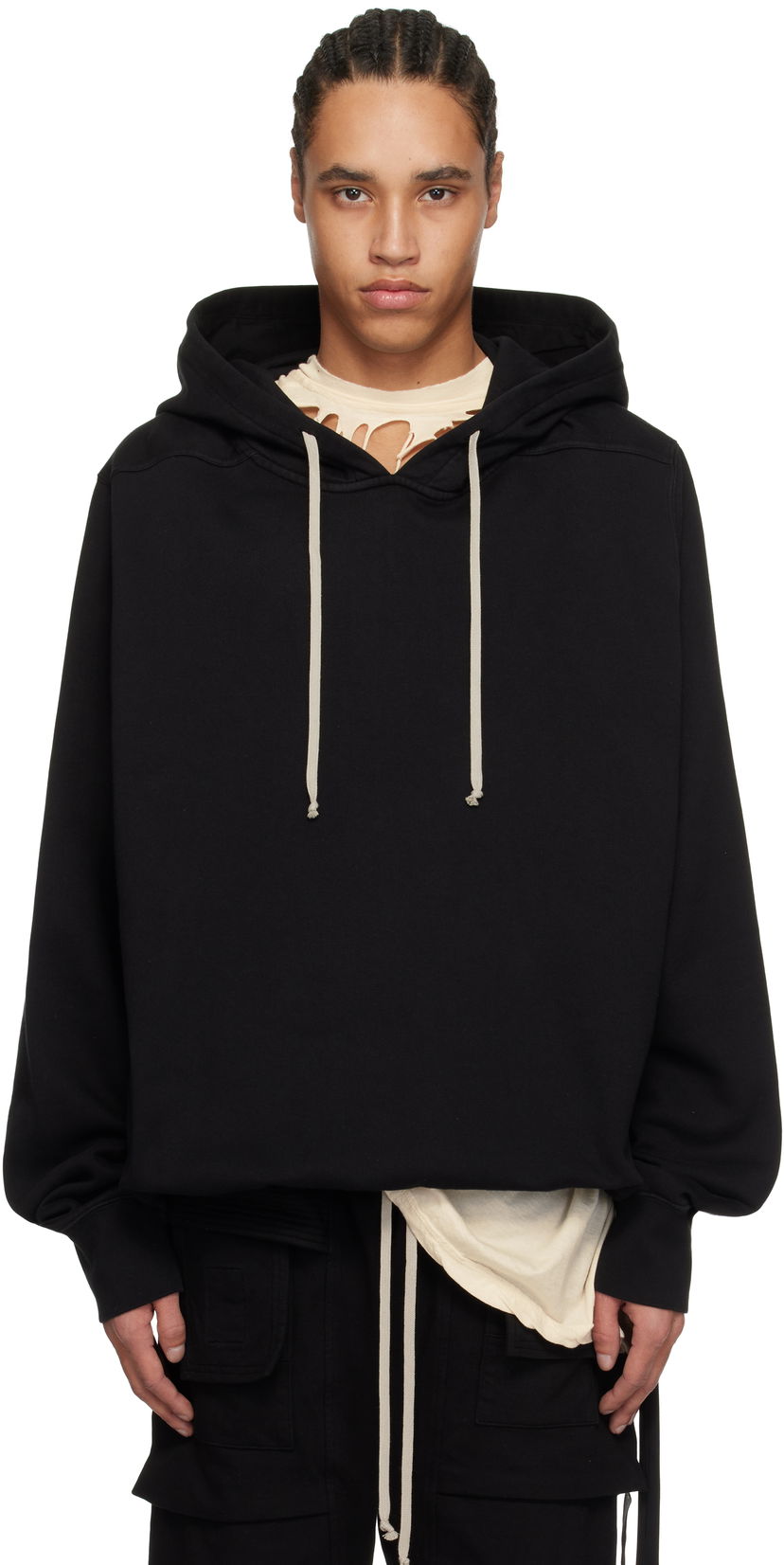 Світшоти Rick Owens Rick Owens DRKSHDW Hollywood Oversized Hoodie чорний | DU01E3262 FP