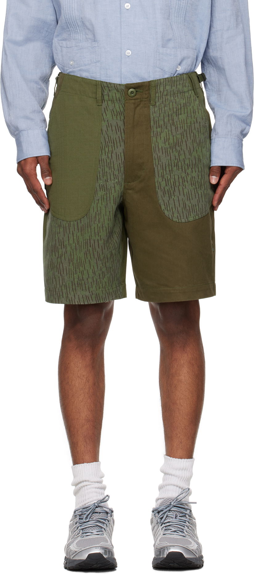Шорти Maharishi Maharishi Upcycled Fixed Deck Shorts Зелений | 6086