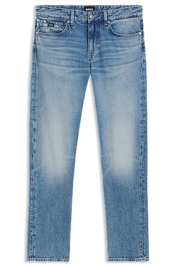 Джинси BOSS BOSS Delaware Slim-Fit Comfort-Stretch Jeans Синій | 50544869
