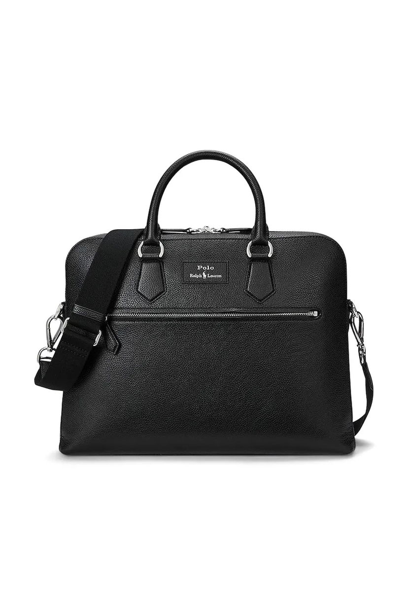Рюкзаки та сумки Polo by Ralph Lauren Polo Ralph Lauren Leather Briefcase Bag чорний | 405962458