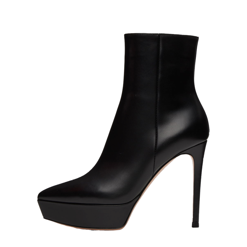 Кросівки та взуття Gianvito Rossi Dasha Platform Ankle Boots чорний | G73593.85RIC.VIT