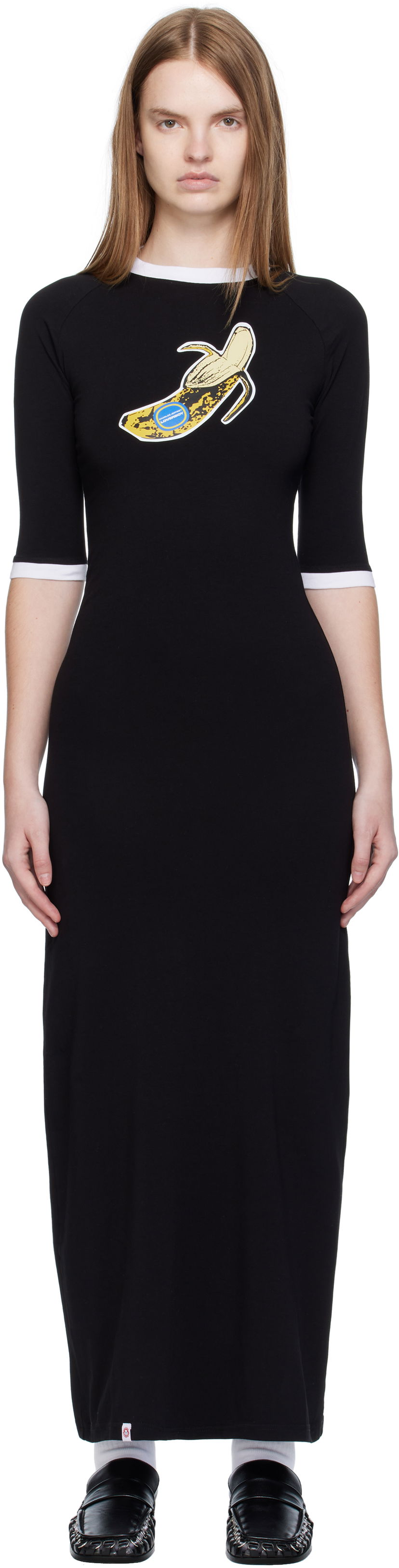 плаття Charles Jeffrey Loverboy Charles Jeffrey LOVERBOY Raglan Baby Tee Midi Dress чорний | 52060401