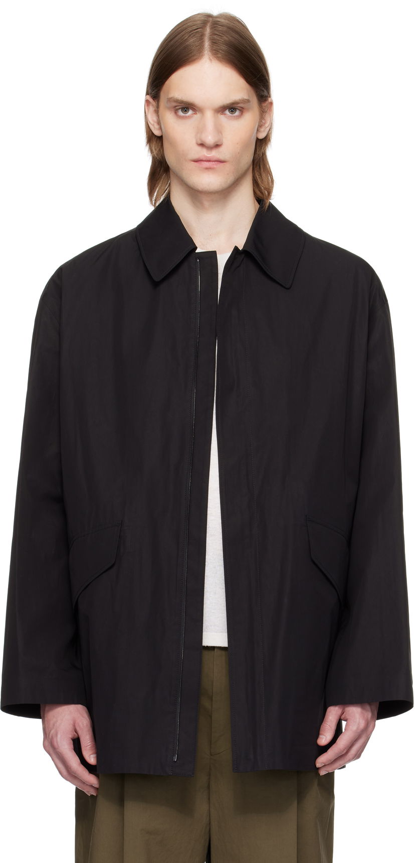 Вітровка The Row The Row Noe Zip-Up Jacket чорний | 893-W3248