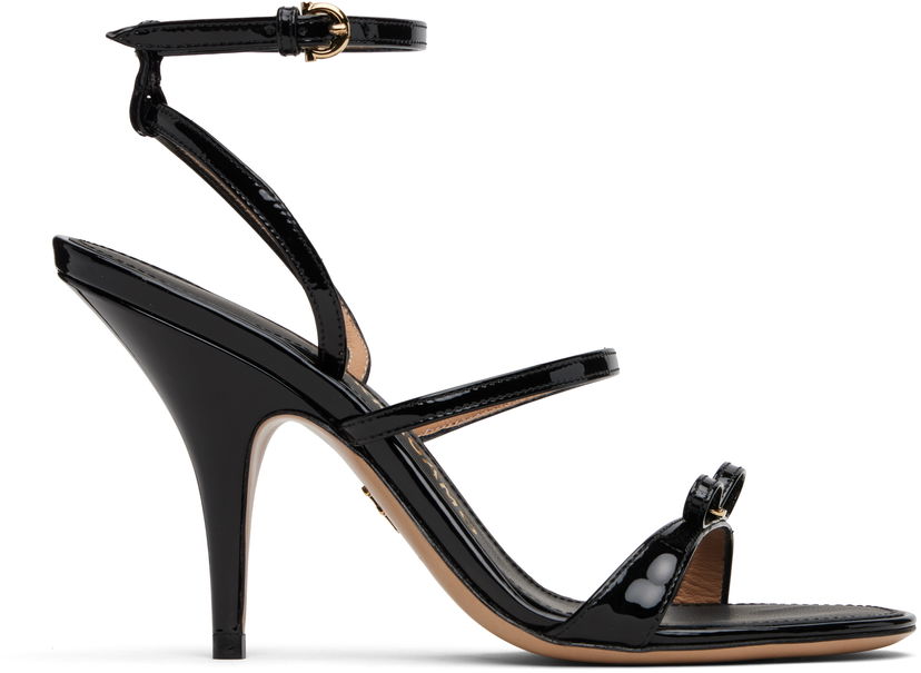 Аксесуари FERRAGAMO Salvatore Ferragamo Strappy Vara Bow Heeled Sandals чорний | 782880