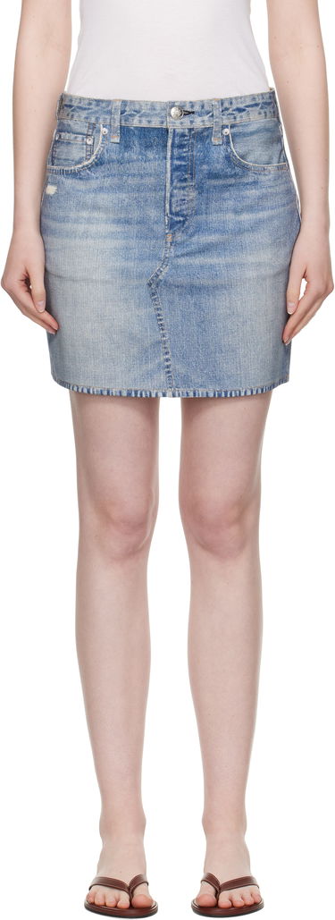 Спідниця rag & bone rag & bone Miramar Ponte Miniskirt Синій | WCW25PB0030703, 0