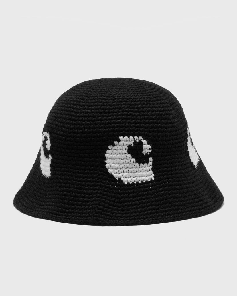 Капелюх Carhartt WIP Crocheted Bucket Hat with Pattern чорний | I034482-0D2.XX