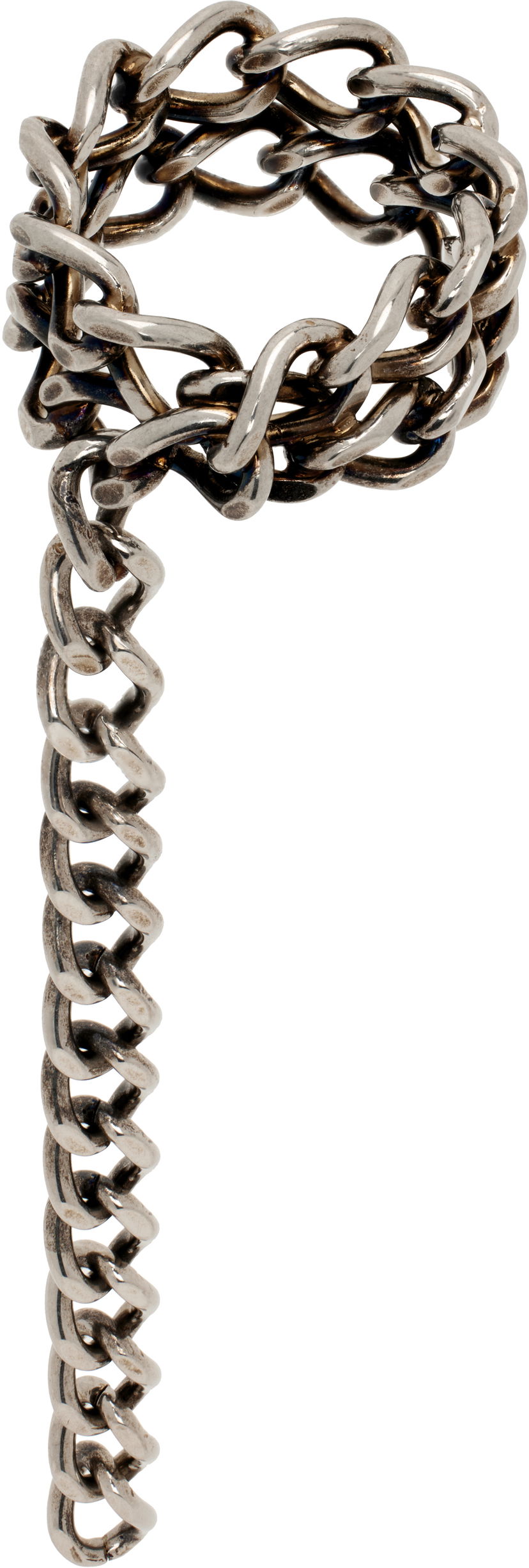 Кільце Dries Van Noten Dries Van Noten Curb Chain Ring Металік | 251-028216-061