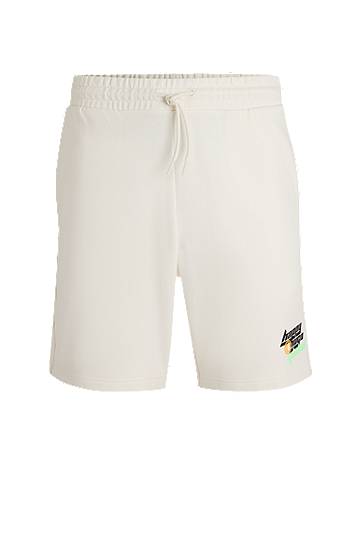 Шорти BOSS Happy HUGO Cotton Terry Shorts білий | 50536107