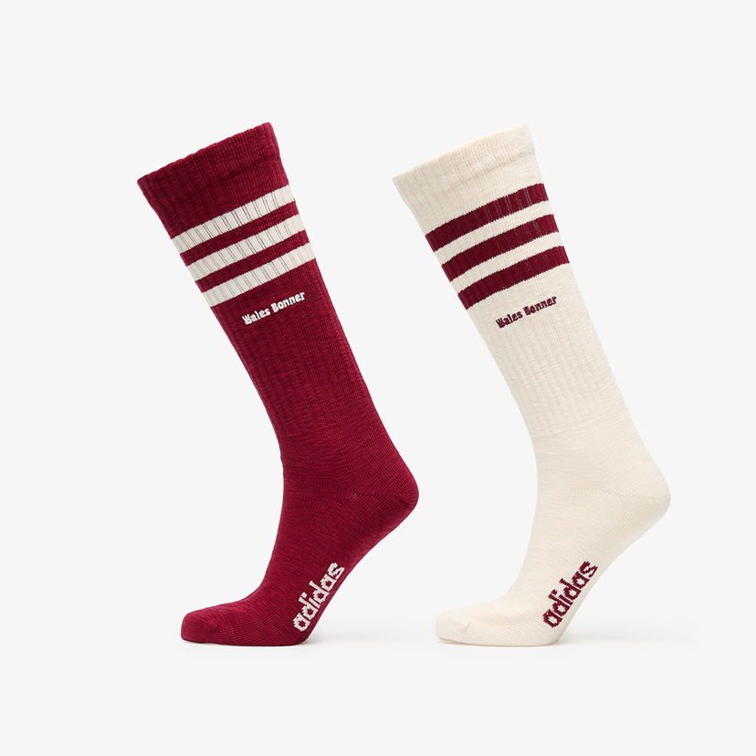 Шкарпетки adidas Originals Wales Bonner x 3 Stripes 2-Pack Socks білий | JH3610