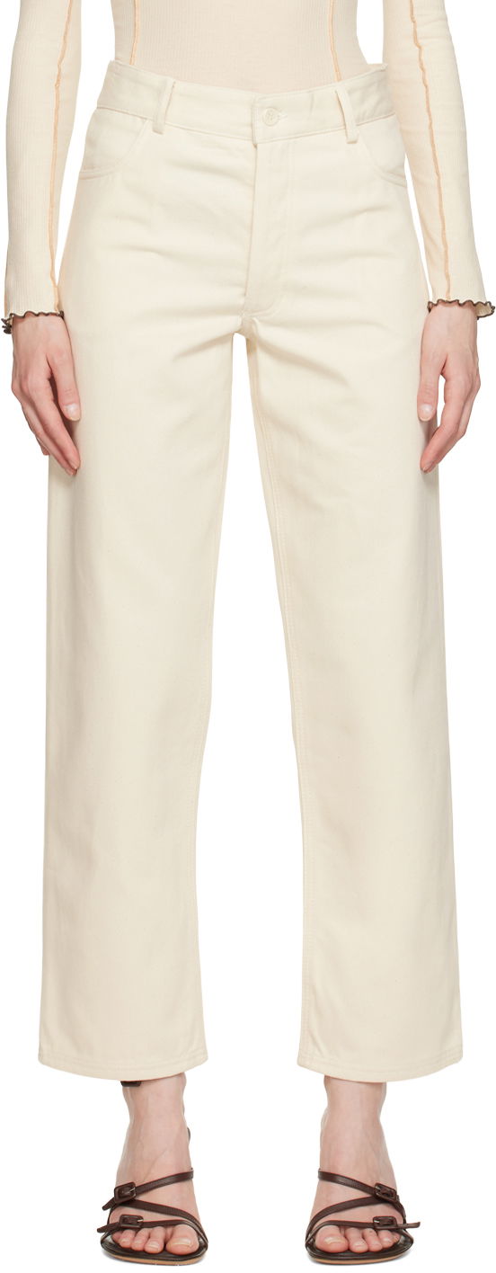 Джинси Baserange Indre High-Rise Straight-Leg Jeans бежевий | TRIN-CC-SP23