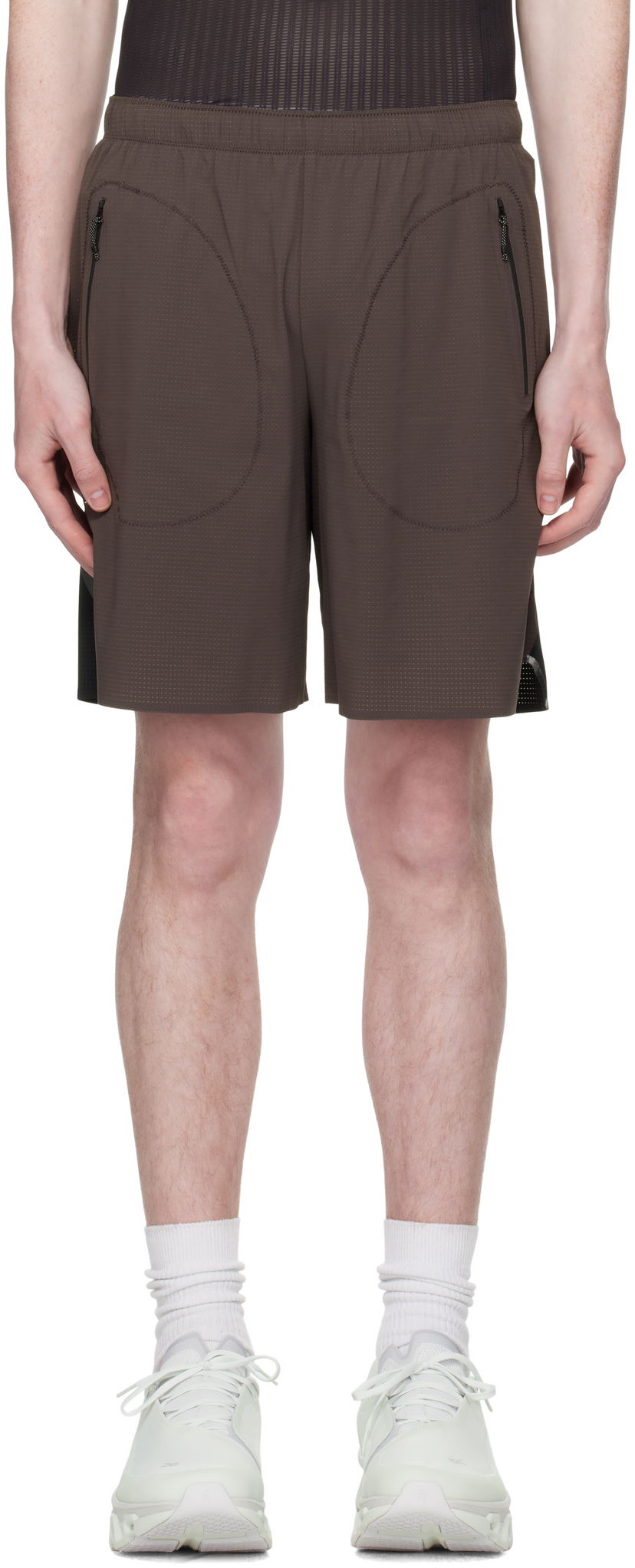 Шорти Soar Running Soar Long Summer Running Shorts Коричневий | SS25-SS19M-GRE/BLK