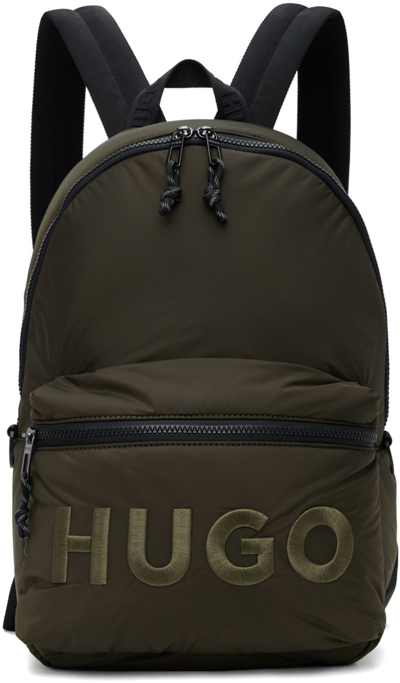Рюкзак BOSS Embroidered Logo Backpack Зелений | 50529437