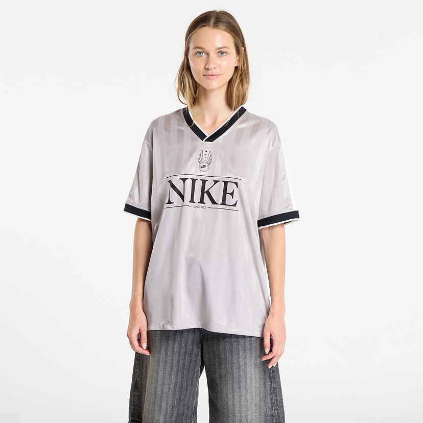 Джерсі Nike Sportswear Women's V-Neck Jersey Top Сірий | IH8504-009