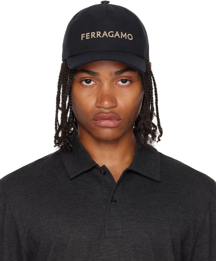 Кепка FERRAGAMO Ferragamo Core Signature Baseball Cap чорний | 783391