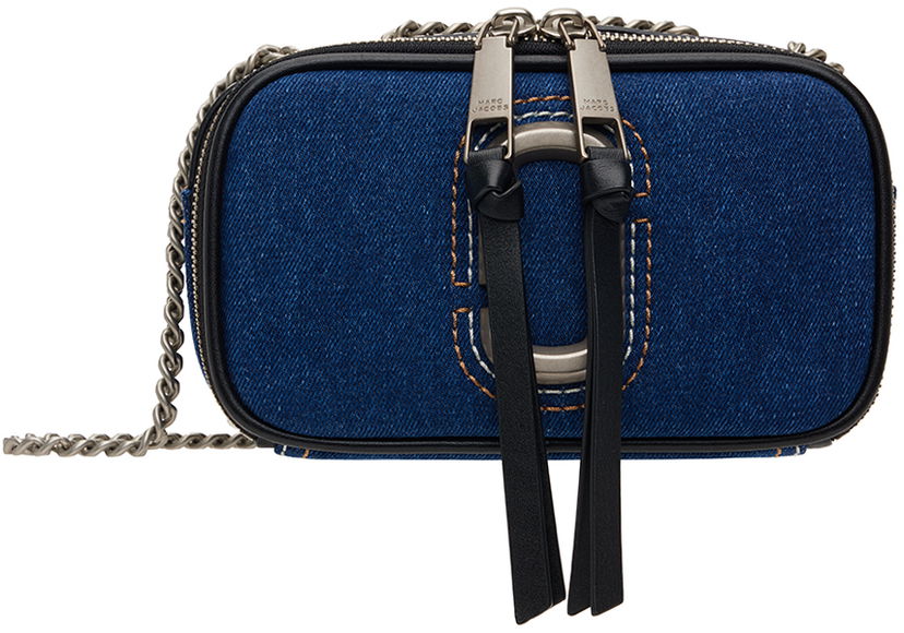 Сумка Marc Jacobs Marc Jacobs 'The Denim Chain Snapshot' Crossbody Bag Синій | 2F4HCR027H05