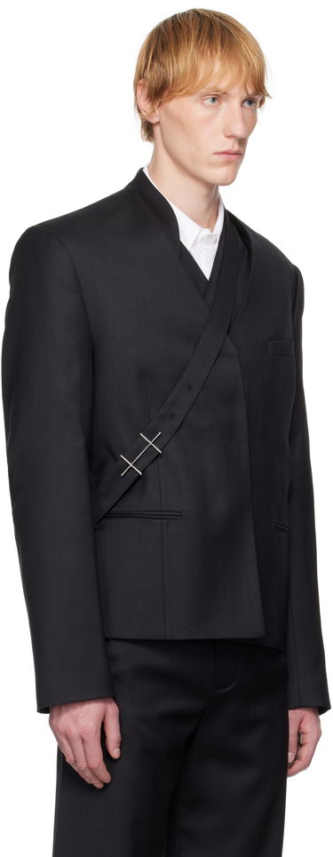 Куртка HELIOT EMIL HELIOT EMIL Aegis Wrap Blazer чорний | SS25_M_04_045_BLK01_CO, 1