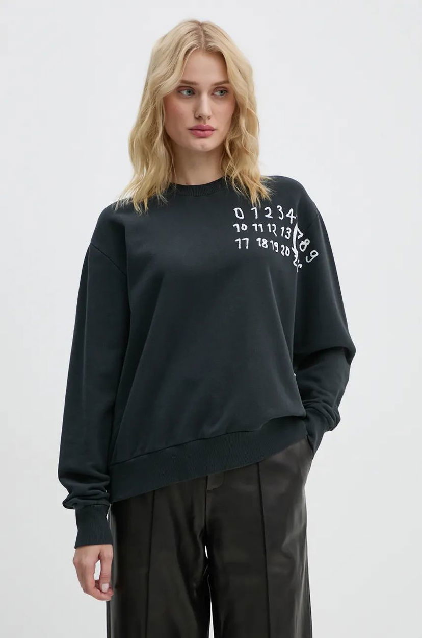 Світшоти Maison Margiela Sweatshirt Printed чорний | S62GU0132.M25004