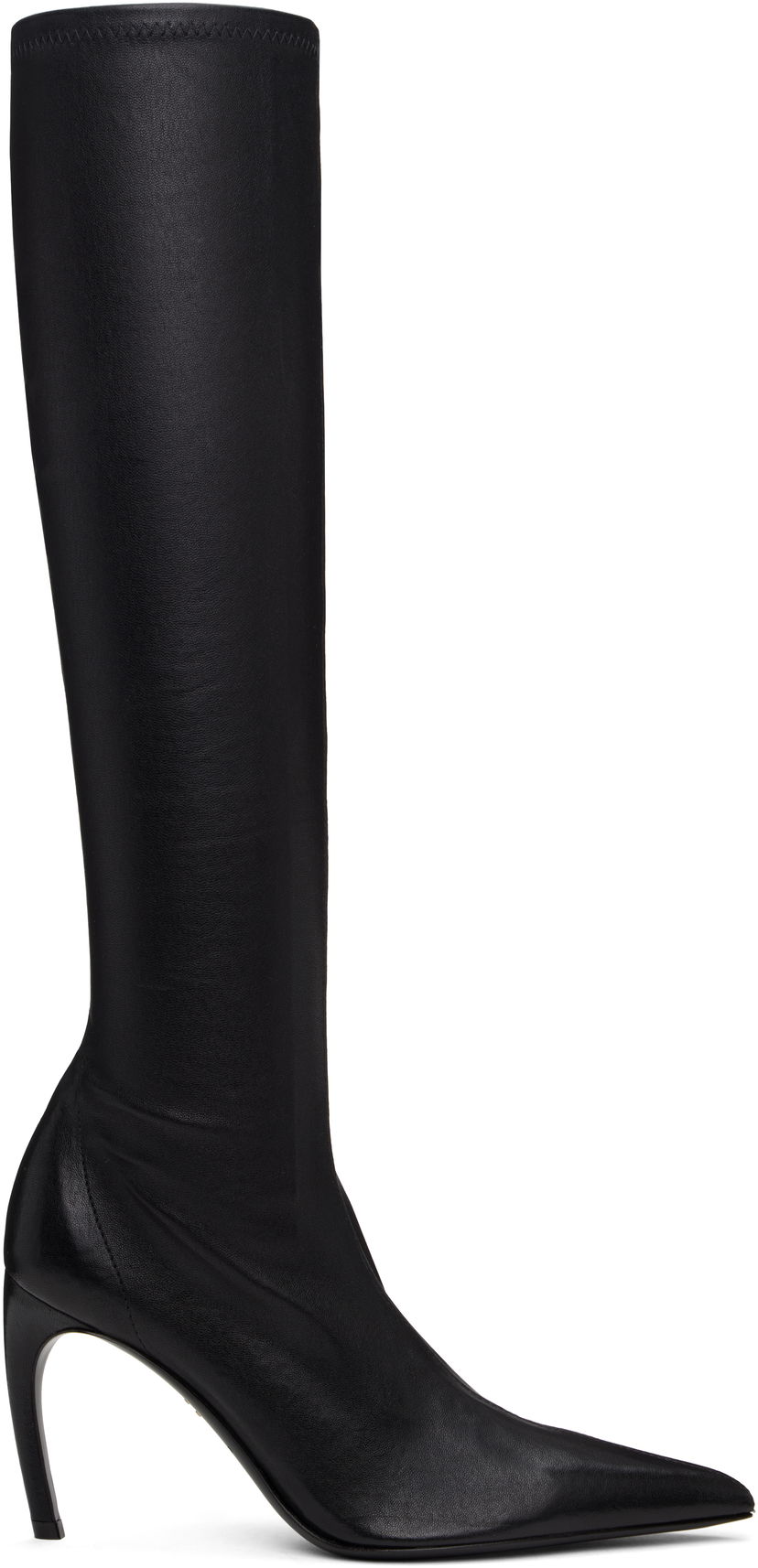 Шкарпетки FERRAGAMO Ferragamo High Nappa Stretch Boots чорний | 778269