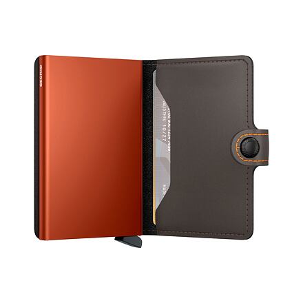 Гаманець Secrid Miniwallet - Matte - Truffle & Orange чорний | MM-Truffle-Orange, 1