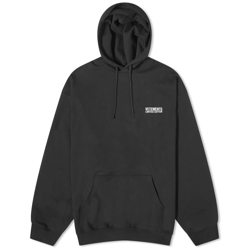 Світшоти VETEMENTS Embroidered Logo Hoodie чорний | UE64HD300B