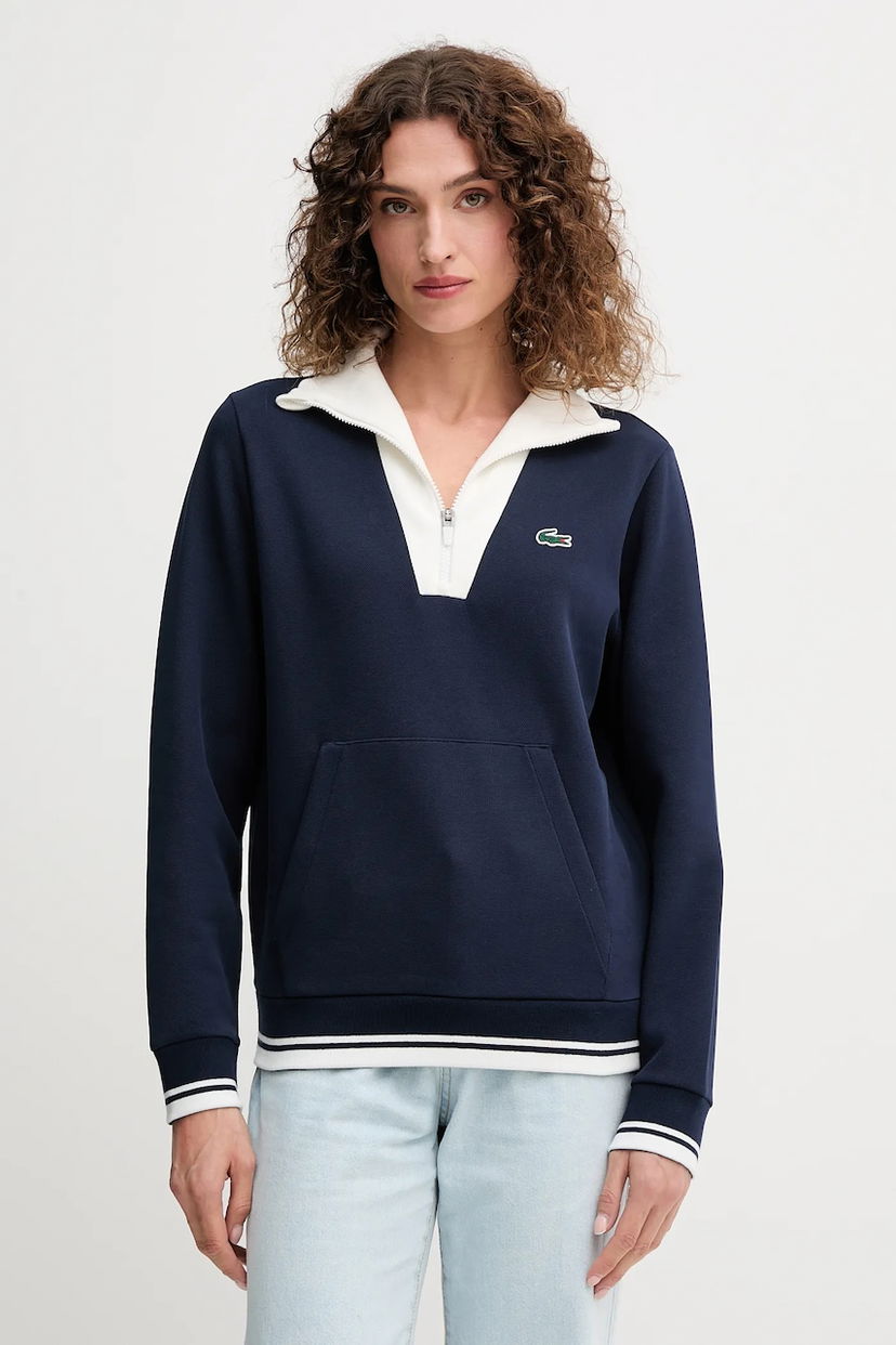 Світшоти Lacoste Lacoste Quarter-Zip Sweatshirt темно-синій | SF8634