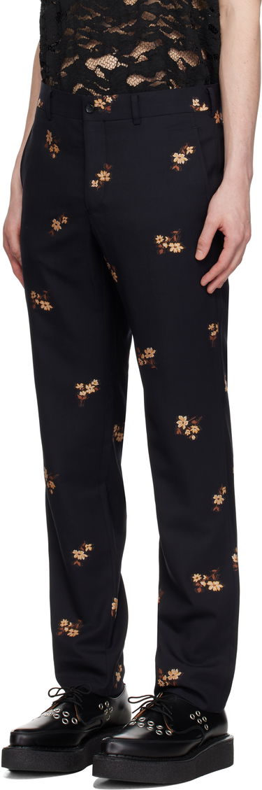 Штани Comme des Garçons Comme des Garçons Homme Plus Floral Embroidered Cropped Trousers чорний | PO-P013-051, 3