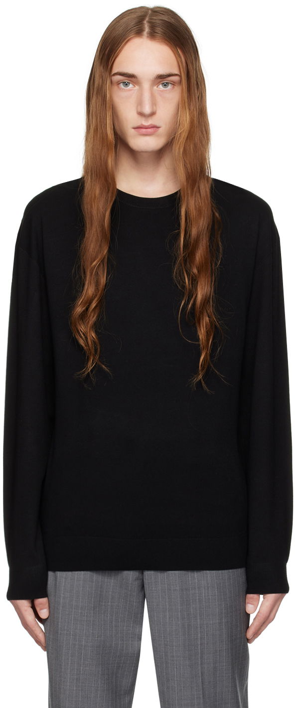 Cветр Helmut Lang Helmut Lang Seamed Sweater чорний | N09HM705