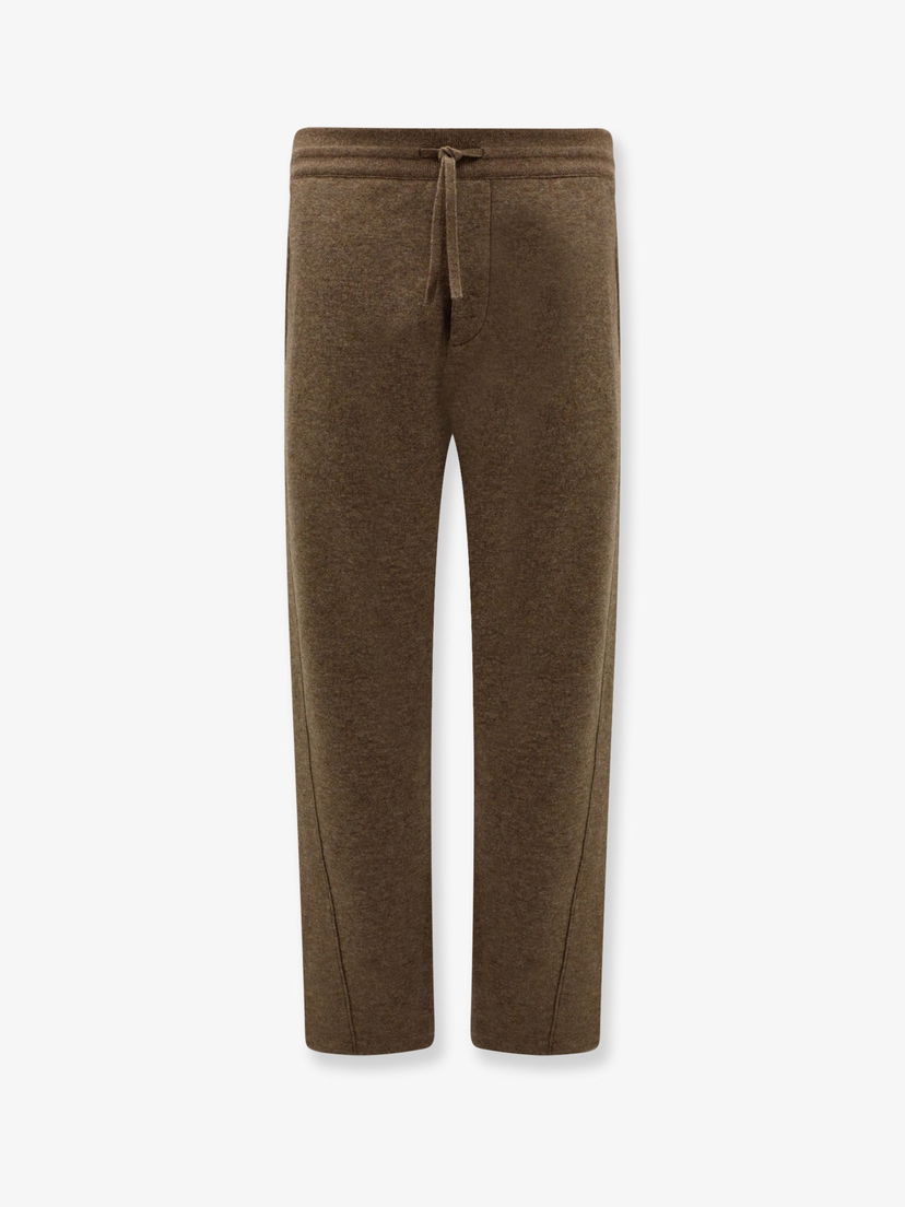 Спортивні штани Loro Piana Brown Wool Blend Straight-Leg Trousers Коричневий | FAO7049H0BF