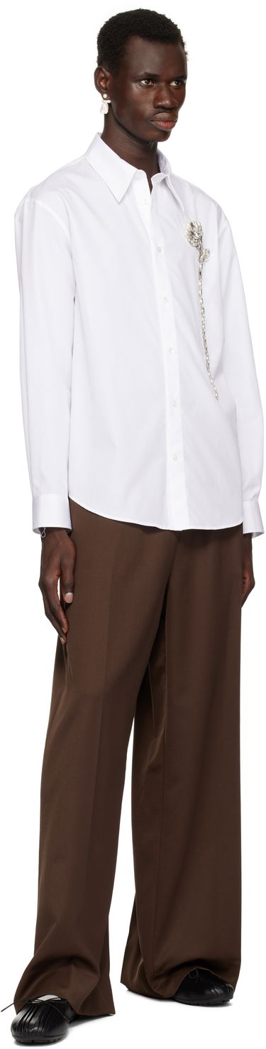 Штани Simone Rocha Simone Rocha Wide Leg Drawstring Trousers Коричневий | 4143D 1217, 3
